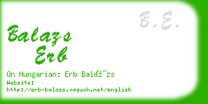 balazs erb business card